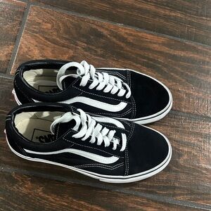 Vans Black and White Low-Top Sneakers